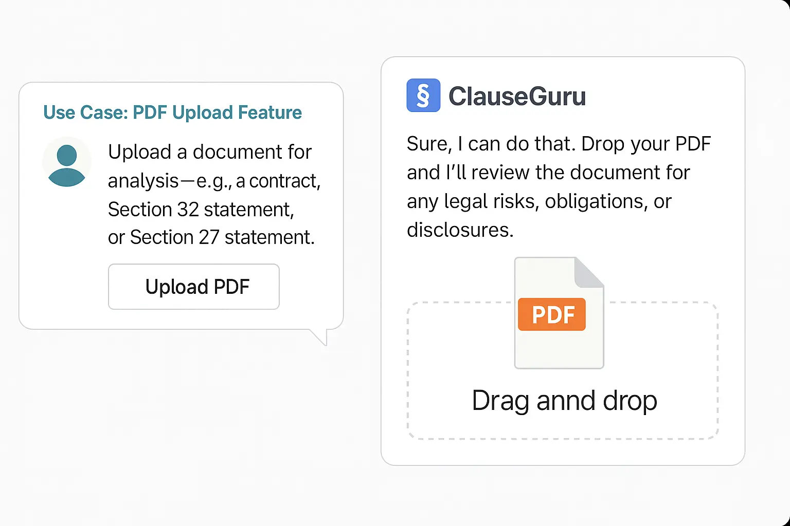 ClauseGuru document analysis interface
